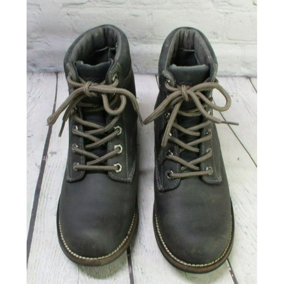 Kodiak Jaya Black Leather Lace Up Waterproof Slip Resistant Ankle Boots Size 7.5 - Picture 5 of 9